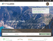 Tablet Screenshot of europe-active.com